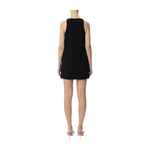 Elisabetta Franchi Abito corto Abito Donna gemello dorato Nero burro - Francavilla Moda